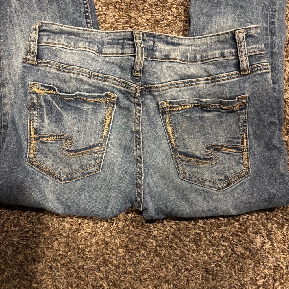 Stylish Silver Women's Jeans